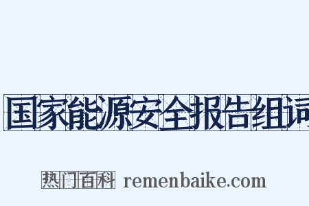 国家能源安全报告组词是什么意思的图片